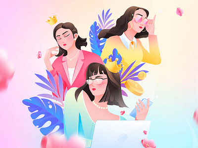 International Women's Day art design illustration