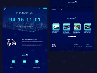 Landing Page - Adira Virtua Expo 2021 design landing design landing page landing page ui ui ui ux ui design uiux ux ux design uxdesign web design website