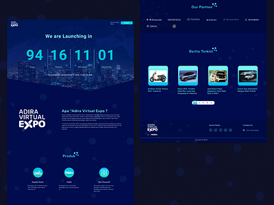 Landing Page - Adira Virtua Expo 2021 design landing design landing page landing page ui ui ui ux ui design uiux ux ux design uxdesign web design website