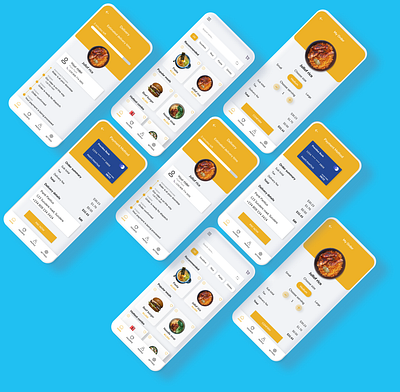 food mobile app design minimal mobile app ui uidesign