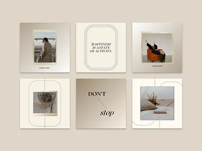 Instagram Template in Earthy Tones art direction brand identity branddesign earth tones graphicdesign instagram carousel instagram post instagram stories instagram template mood boards quote design quoteoftheday social media design social media pack social media templates social network visual design