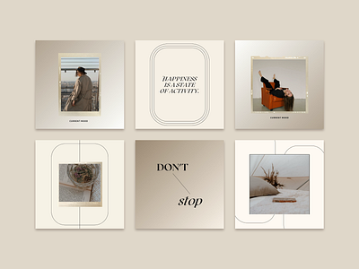 Instagram Template in Earthy Tones art direction brand identity branddesign earth tones graphicdesign instagram carousel instagram post instagram stories instagram template mood boards quote design quoteoftheday social media design social media pack social media templates social network visual design