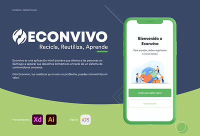 Econvivo | UX/UI app design app recycle coderhouse illustration ui uiux ux