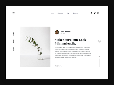 Home Decoration UI Design blog web ui brand design furniture website home decoration home decoration website interior website landing page design minimal ui minimal web design webdesign webflow wordpress wordpress blog wordpress theme