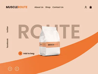 landing page banner branding design minimal typography ui