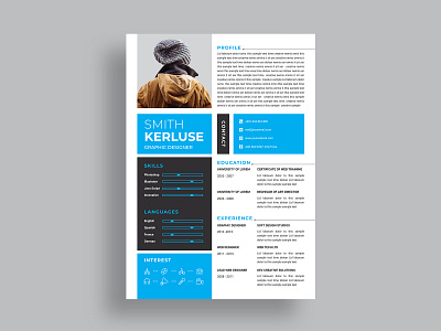 Resume Template a4 resume clean cv cover letter creative cv creative resume curriculum vitae cv design cv template doc doc resume docx docx resume employment indd job resume landscape modern cv modern resume msword resume powerpoint