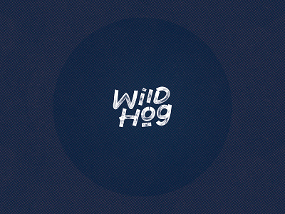 Wild hog - handlettered logo branding grunge lettering logo logo design music