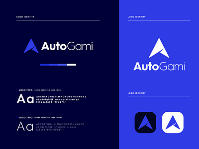 Autogami - Logo Branding a logo a mark app icon app logo brand identity brand identity design branding graphic design logo logo design minimal modern logo