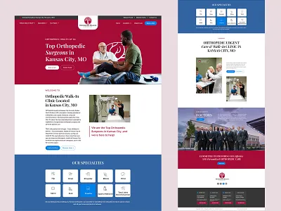 Orthopedic Health Website UI/UX – Urgent Care & Walk-in Clinic clinic web design graphic design healthcare ui ux medical branding medical website orthopedic clinic orthopedicwebdesign pain relief responsive web seo for healthcare ui ux design urgent care ux for health walkin clinic web design web inspiration website wordpress design