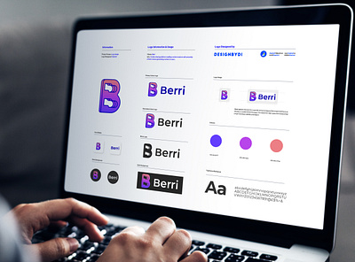 Berri logo design Guideline - Lettermark B adobe alphabet brand identity colorful graphicdesign icon identity lettermark letters logo logos logotype minimal modern logo monogram typography