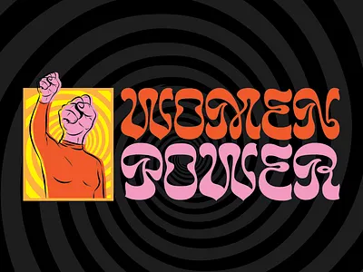 WOMEN POWER art design feminism illustration international womens day mulher power psychedelic retro surrealism vector vintage women