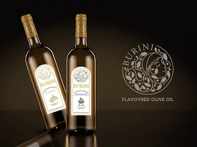 Label Design for Burini brand branding design digital digital art identity branding identity design illustration label label design label packaging labeldesign logodesign mockups nature art nature illustration olive packaging packaging design