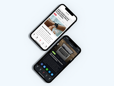 Sticky Mobile | Mobile Kit & PWA app app design app ui article design article page blog design card layout card ui content creation content design content management content marketing daily ui dark mode dark ui light mode mobile app mobile site template pwa web app