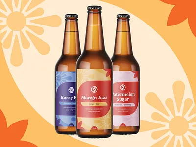 Booch It! Label Design abstract logo bottle label design branding branding and identity branding concept freelance designer kombucha logo design komobucha packaging design label design logo design visual identity