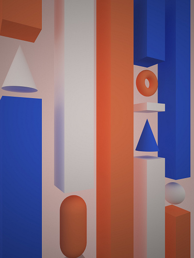 Columns 3d 3d art branding c4d cinema4d clean design geometry minimal