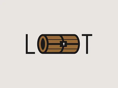 Loot Wordmark Logo Design Concept apex call of duty game letter letter mark logo logo design loot pubg type typography wordmark