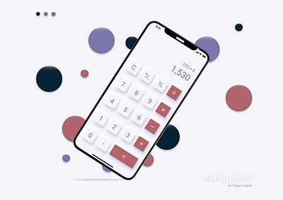 DailyUI #004 - Calculator app calculator calculator app calculator design calculator ui daily 100 challenge dailyui dailyuichallenge design ui uidesign