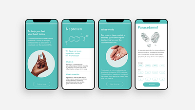 Over the counter medicine app branding design concept medicine app ui design ux ui ux design visual design