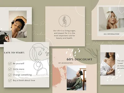Puzzle beauty Instagram CANVA&PSD beauty canva creative design face graphic design hairdresser instagram instagram template love make up makeup post design post instagram puzzles template