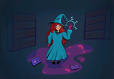 Water spell art drawing girl graphicdesign illustration magic procreate water