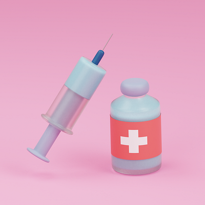 Vaccine 3d 3d art b3d blender blender3d cure design illustration medical medicine remedy vaccine