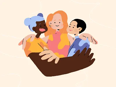 👩🏾‍🦱👩🏻‍🦰🧑🏻 character design illustration photoshop women womens day