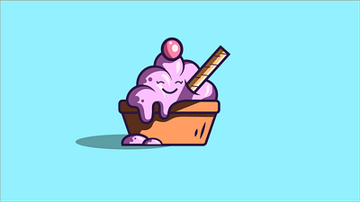 It's summer time. adobe illustrator art cold cool design cool logo design digital art digital artist digital illustration food illustration happy ice cream illustration illustration art illustrator kawaii logo design pink summer summertime