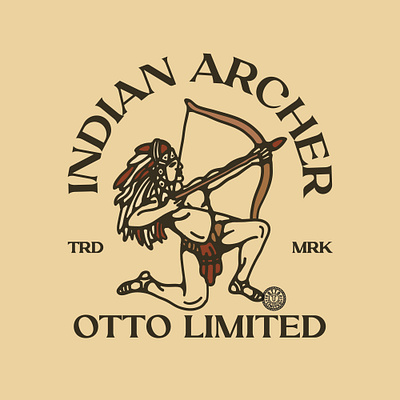 Indian Archer archer availabledesign badgedesign designforsale illustration logoforsale native native american tshirtdesign vintage badge vintage design vintage logo