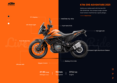 KTM Adventure 390 adventure bike bikes design duke ktm moto rider riding ui