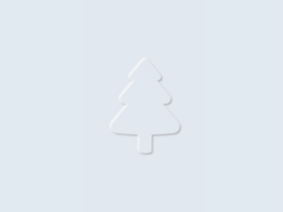 Fir neumorph design fir icon illustration neumorphism sapin test