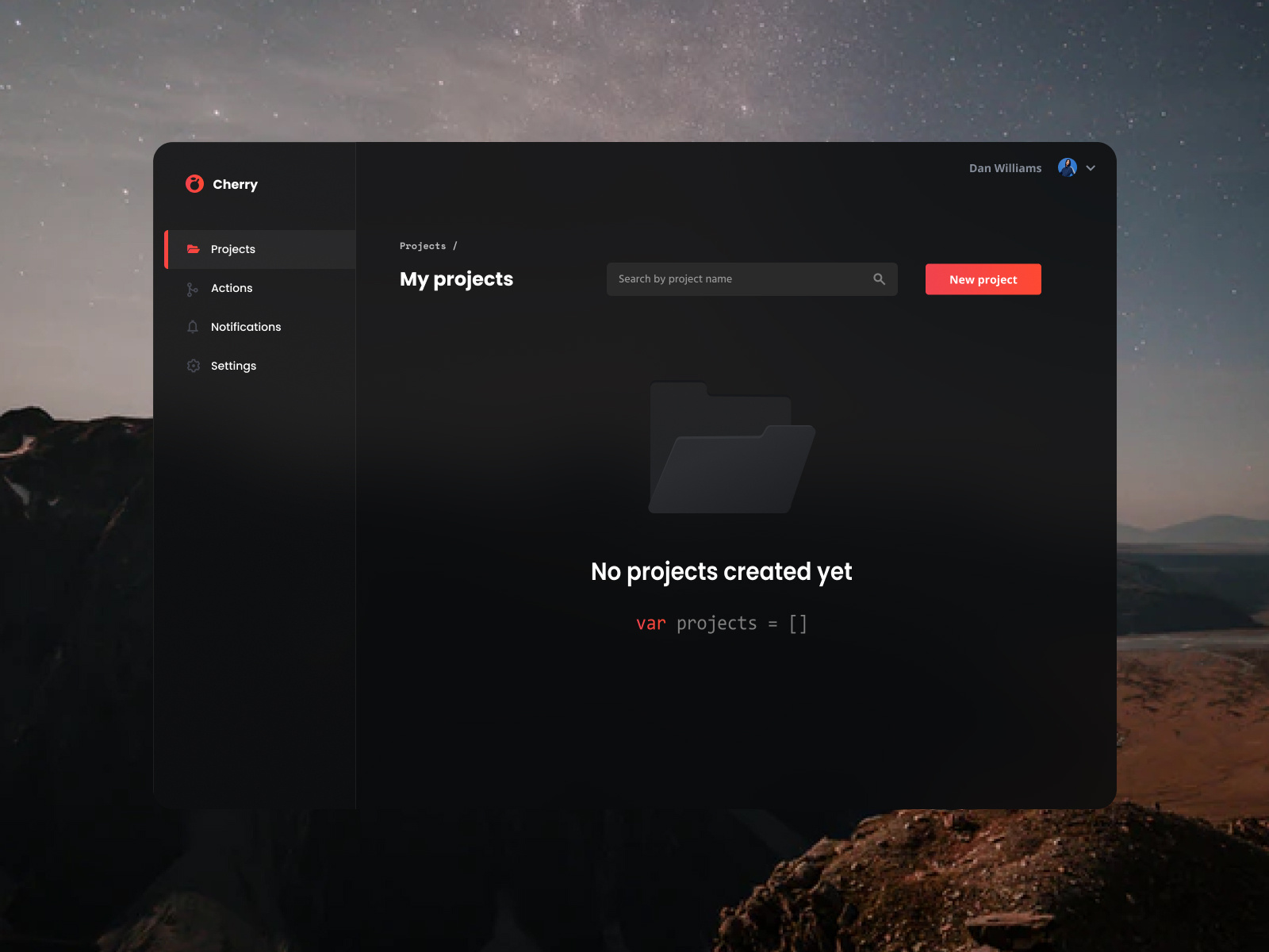 Empty Projects List by Leandro Teloli on Dribbble