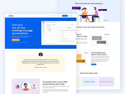 Uptick Website figma grammatika hr startup tech ui ui ux uidesign website