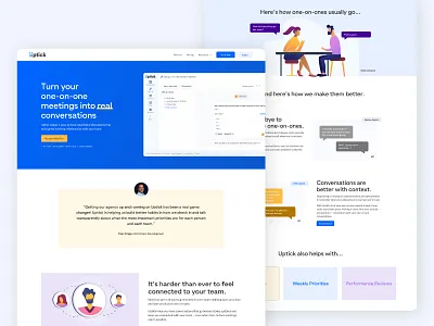 Uptick Website figma grammatika hr startup tech ui ui ux uidesign website