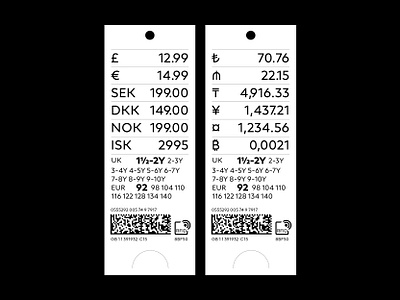 neue Radial — Price tags