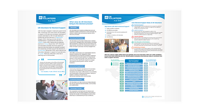 "UNV Arab States Election Offer Report" artwork design digitalart flat report design united nations vector art