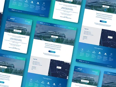Investor Day Visual Identity System branding design landing page ui