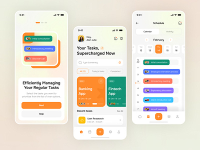 Task Management App: iOS/Android UI app arobix azbin management organize planning productivity project saas startup task flow task list task management team team work time management tracking ui ux web