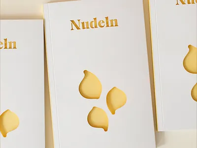 cookbook "Nudeln machen glücklich" cookbook cover cover art editorial food food illustration lasercut noodles stencil