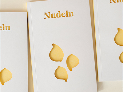 cookbook "Nudeln machen glücklich" cookbook cover cover art editorial food food illustration lasercut noodles stencil