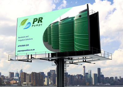 PR Pumps Billboard billboard billboard design billboard mockup billboards design dribbble graphic design graphic designer graphic designers graphicdesign logo logo design logodesign mockup design vector