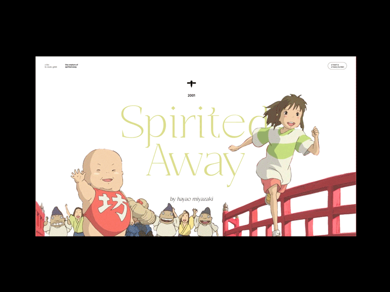 Spirited Away design ghibli ghibli web spirited away studio ghibli web webdesign