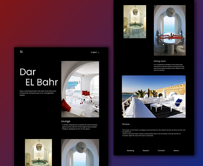 Dar el Bahr algeria animation architecture design architecture website colors design design art designs home homepage illustration logo tunisia tunisie uidesign uiux web design webdesign webdesigner website design