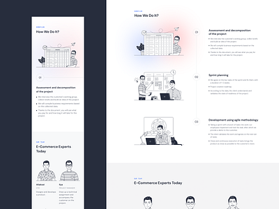 Slash Soft: Website design for IT Company adaptive avatars characters figma flat flatdesign hand drawn illustration illustrations interface it company landingpage process team ui ux webdesign website