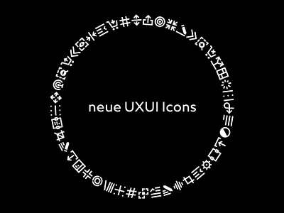 neue UXUI Icons developer dingbat font foundry icons interface neue screen screendesign symbol type typedesign typography ui ux ux ui uxui web webfont