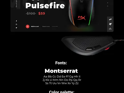 HyperX Concept concept figma gaming gaming mouse hyperx ui ux webdesign