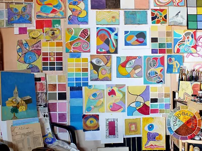 20 paints with 20 different techniques paints peinture pictural techniques