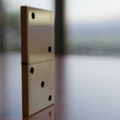 Ficha de domino 3d art ambient b3d blender3d design videogames