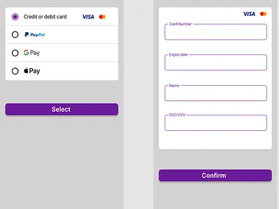 a credit card checkout form app design design figma ui ux