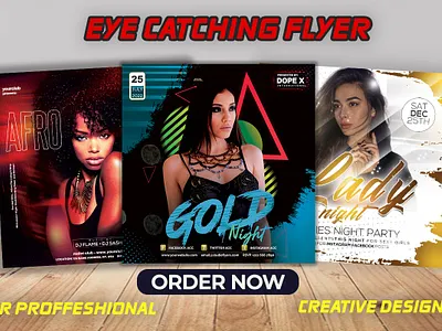 I will create event flyer Party Flyer posters in 12 hours 2 event flyer event poster fashion design fashion flyer flat party flyer