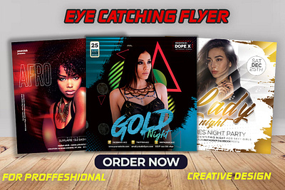 I will create event flyer Party Flyer posters in 12 hours 2 event flyer event poster fashion design fashion flyer flat party flyer
